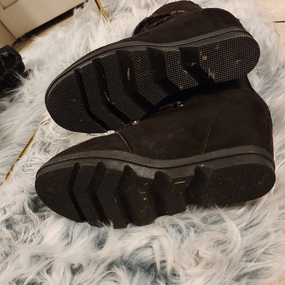 Sierra Winter Wedge Ankle Boots - Picture 2 of 3